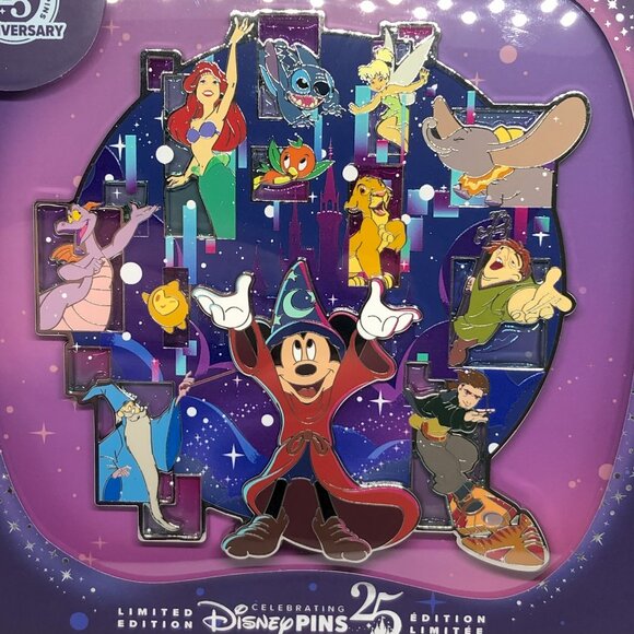 Sorcerer Mickey & Friends Pin The Most Magical Place On Earth Collection LE 2200 - Picture 2 of 3